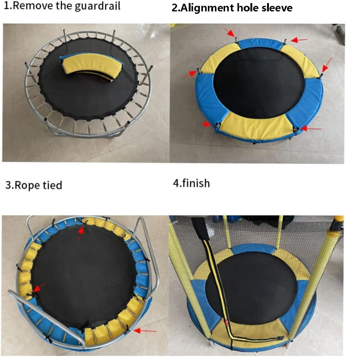 Trampolin-Ersatzfeder-Set – robuste Sprungbettfedern & Pads für ultimative Sprungkraft – Federvorrichtung für sicheren Outdoor-Spaß