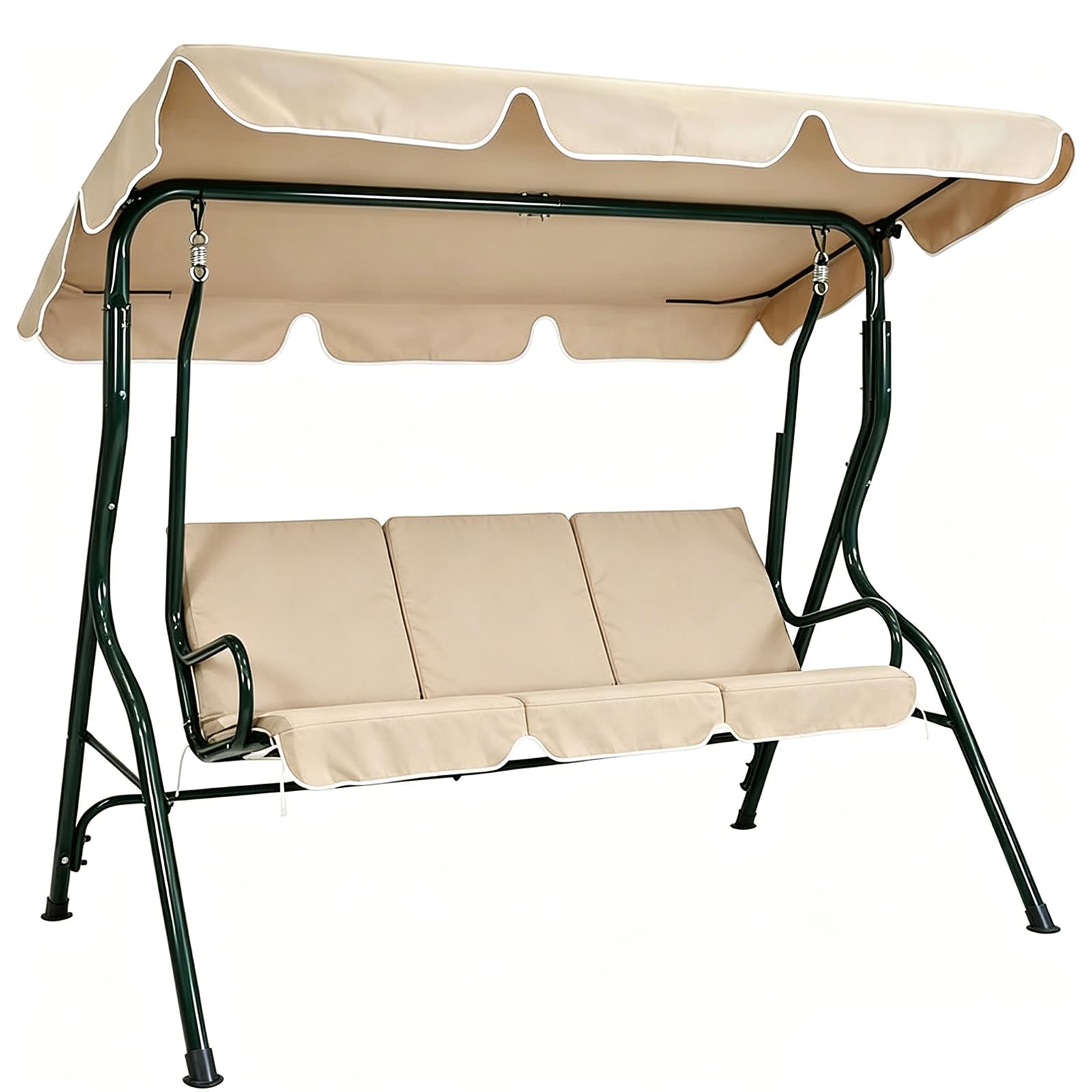 Toit de rechange pour balancelle de jardin imperméable beige 600D Oxford