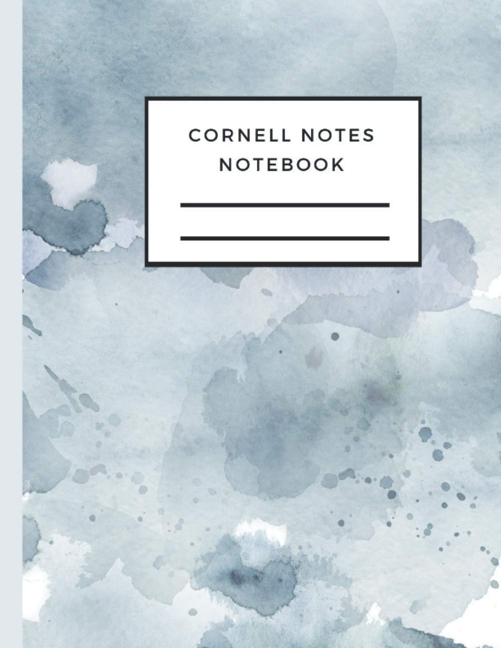 Cornell Notes Notebook: 3 column notes template, outline method for elementary students | Focus Notes Design - Gray Painting