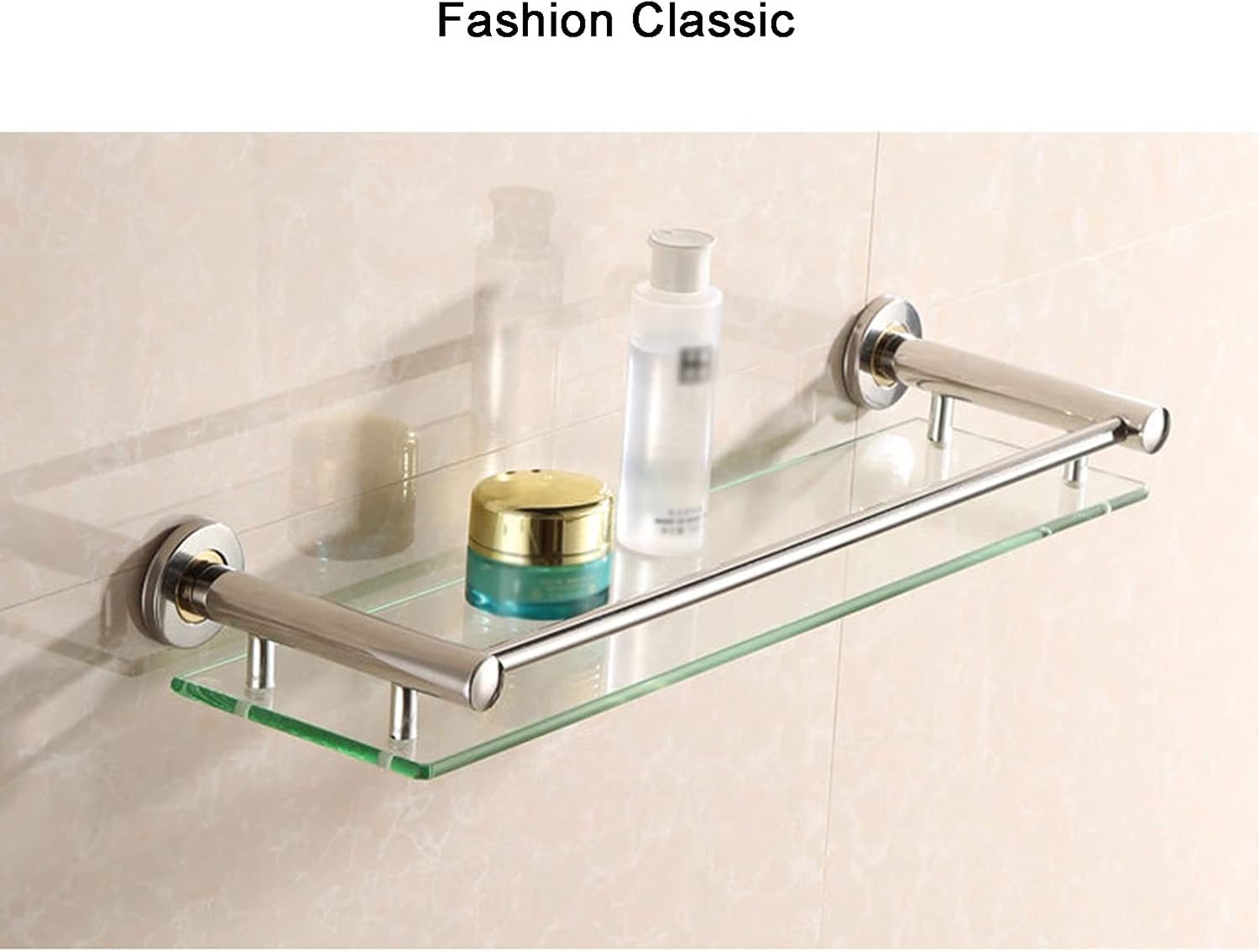 Bathroom Glass Shelf Wall Mount Brushed S304 Stainless Steel 3 Size Optional(40cm)