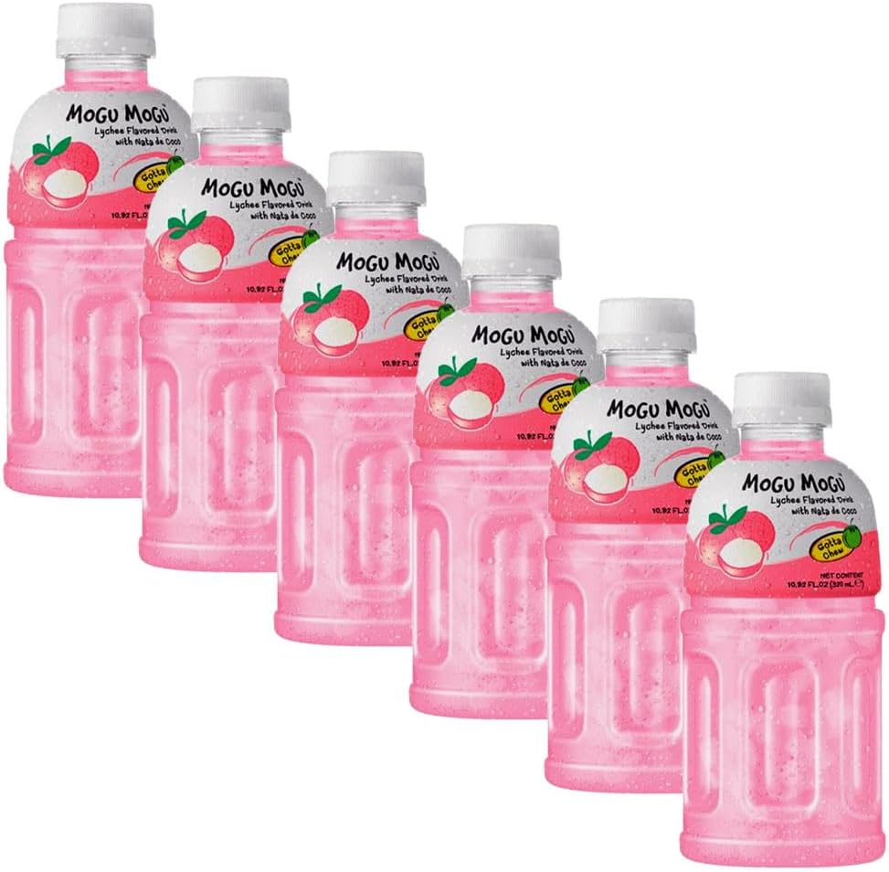 Lychee Drink with NATA de Coco (Gotta Chew) 320ml (6 Bottles)