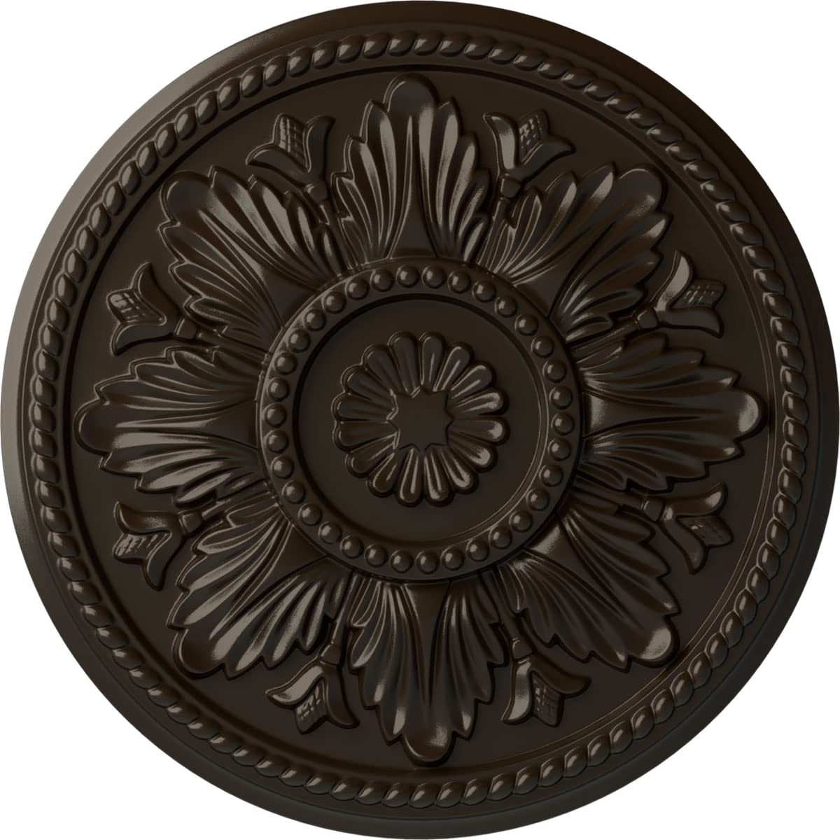 Ekena Millwork CM18EDSHF Edinburgh Ceiling Medallion, Stone Hearth