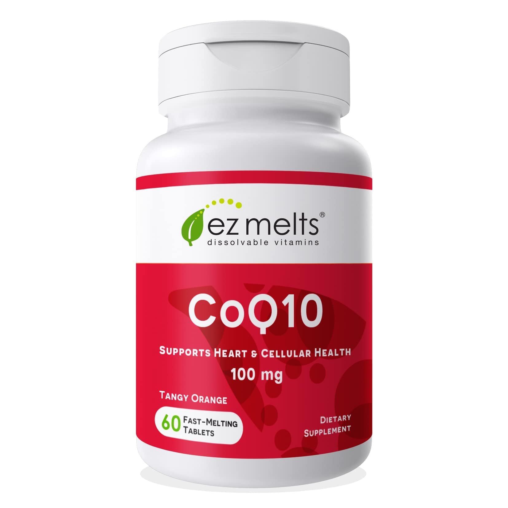 Dissolvable CoQ10 Supplement 100 mg, Sugar-Free, 2-Month Supply - 1 Pack