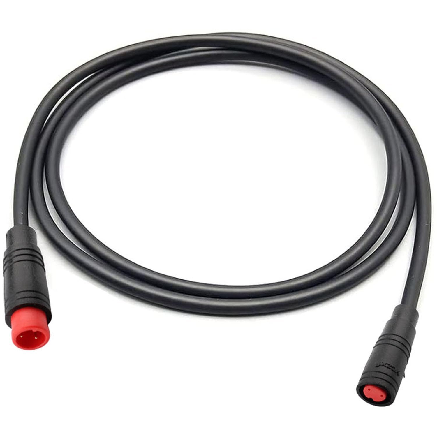 RUNCCI-YUN Ebike 2 Pin Waterproof Extension Cable Connector e-bikes male and female Plug Wire,2 pin cable connector,for electric bike light,Throttle,Ebrake-80 cm M8