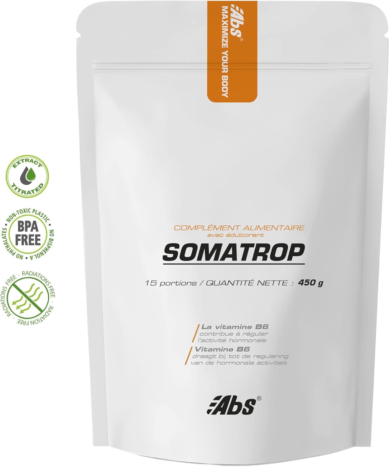 SOMATROP * 450 g * Pulver zur Herstellung eines Getränks reich an Aminosäuren * Molkeproteinisolat (ISOLAT) + B-Vitamin-Komplex