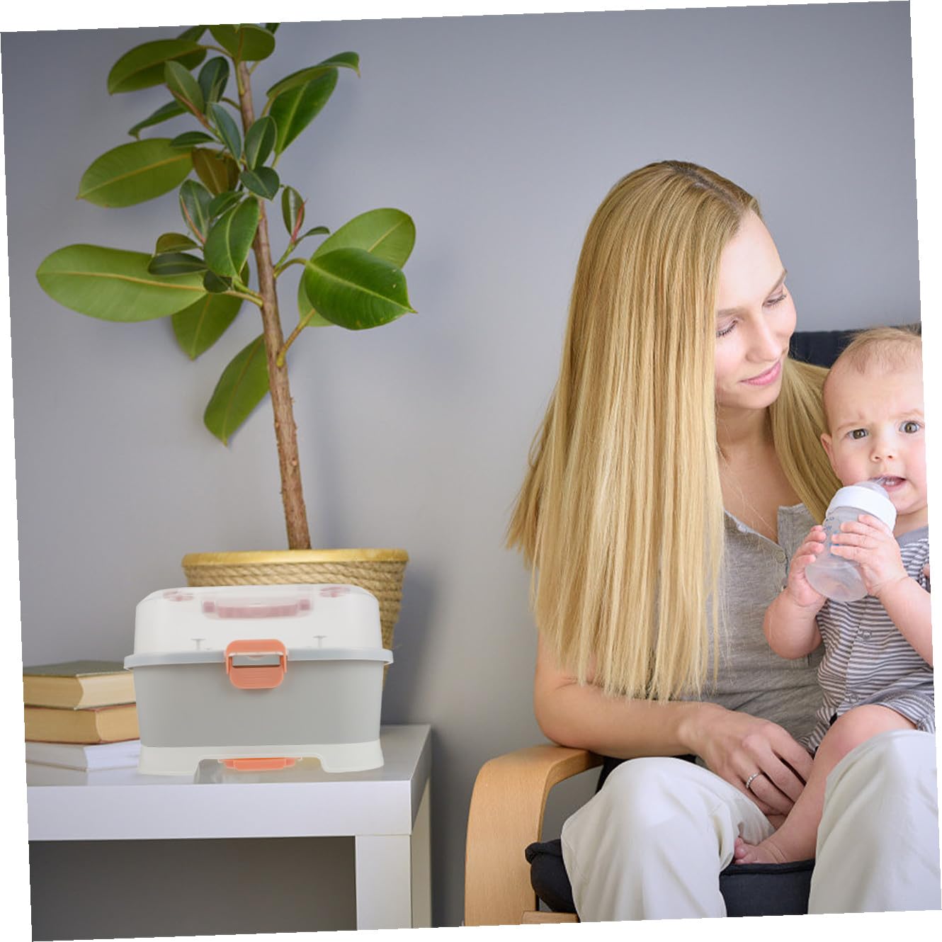 Toyvian Große Aufbewahrungsbox für Babyflaschen aus Pp, Tragbar | Reise und Outdoor Einsatz, Leichtes Format, Hält Utensilien Ordentlich