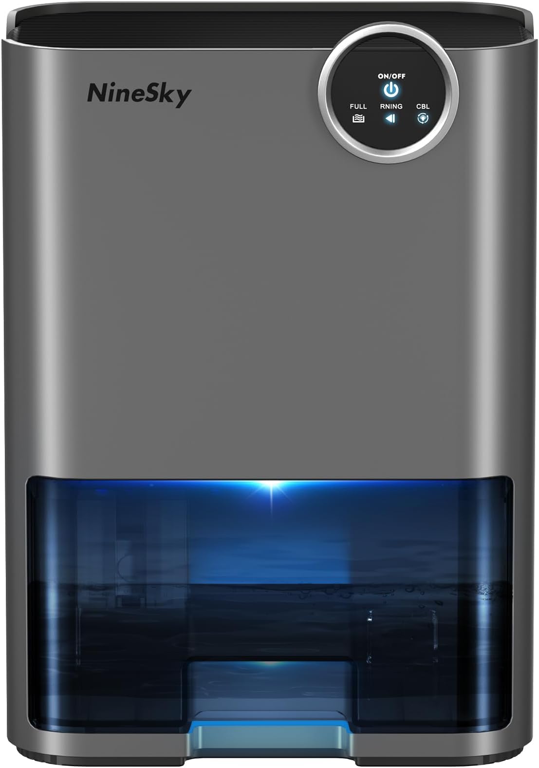 NineSky Dehumidifier for Home, 70 OZ Water Tank, 800 sq.ft Dehumidifier for Bedroom,Basement,Bathroom with Auto Shut Off, Sleep Mode,5 Colors LED Light (Yellow)