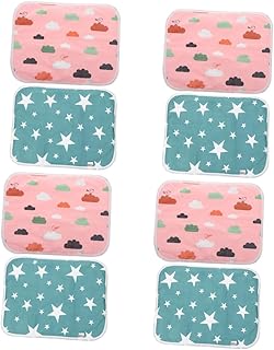 Didiseaon 8 Peças Tapete De Xixi Para Animais De Estimação Almofadas De Xixi Para Cães Pequenos Almofadas De Cama Para Hamster Almofadas De Xixi De Secagem Rápida Almofadas De Cama Laváveis