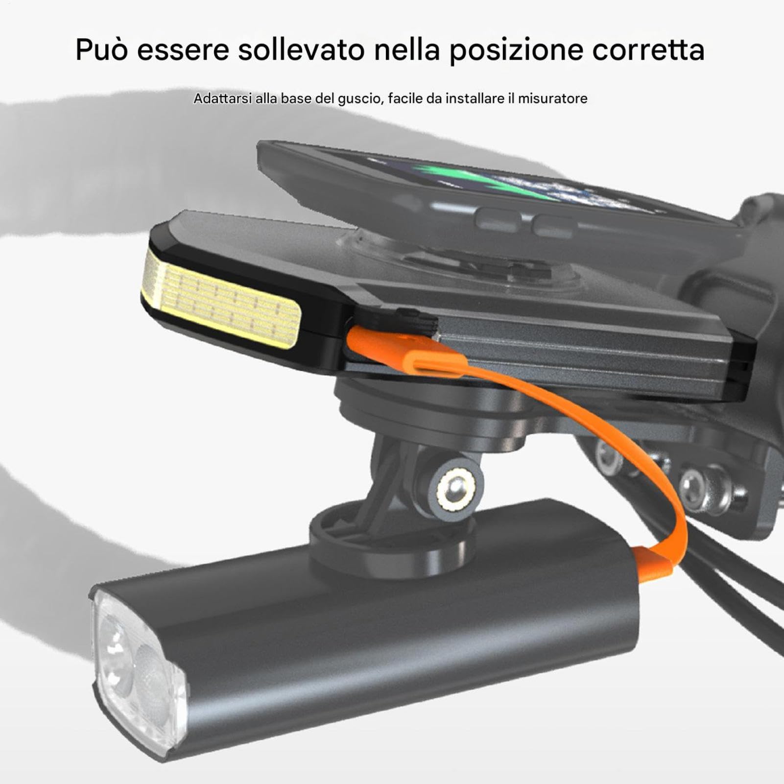 Luce notturna per ciclismo, Faro per bici ad alta luminosità | Luce anteriore dotata di Power Bank con 4 modalità, Lampada da guida ricaricabile, Design elegante con attrezzatura di sicure