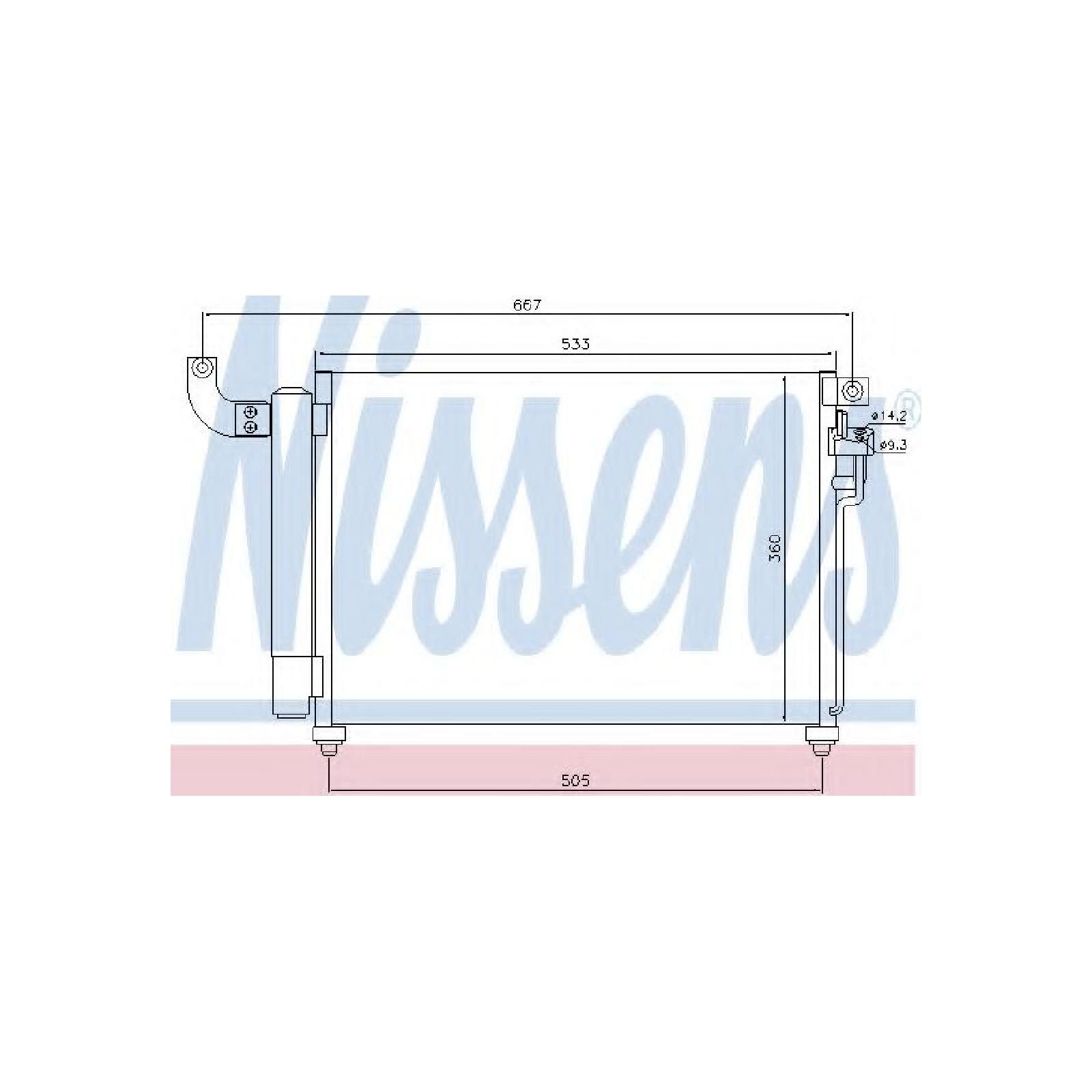 ✅Fits NISSENS NIS 940003 Air conditioning condenser NIS 940003 A/C c ⭐UK Seller⭐