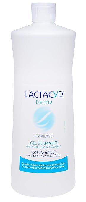 Lactacyd Derma Gel de Baño, Sin Jabón, pieles sensibles, preserva las defensas naturales de la piel, 1000 ml