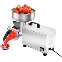 Electric Tomato Sauce Maker, 450W 110V Stainless Steel Food Squeezer Machine, Commercial Tomato Milling Machine, Jam Maker Food Mill, Freestanding Tomato Sauce Squeezer Machine for Food Sauces