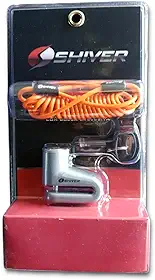 Shiver Cadeado para Disco de Freio de Moto com Lembrete Pino 5,5 mm + Bolsa