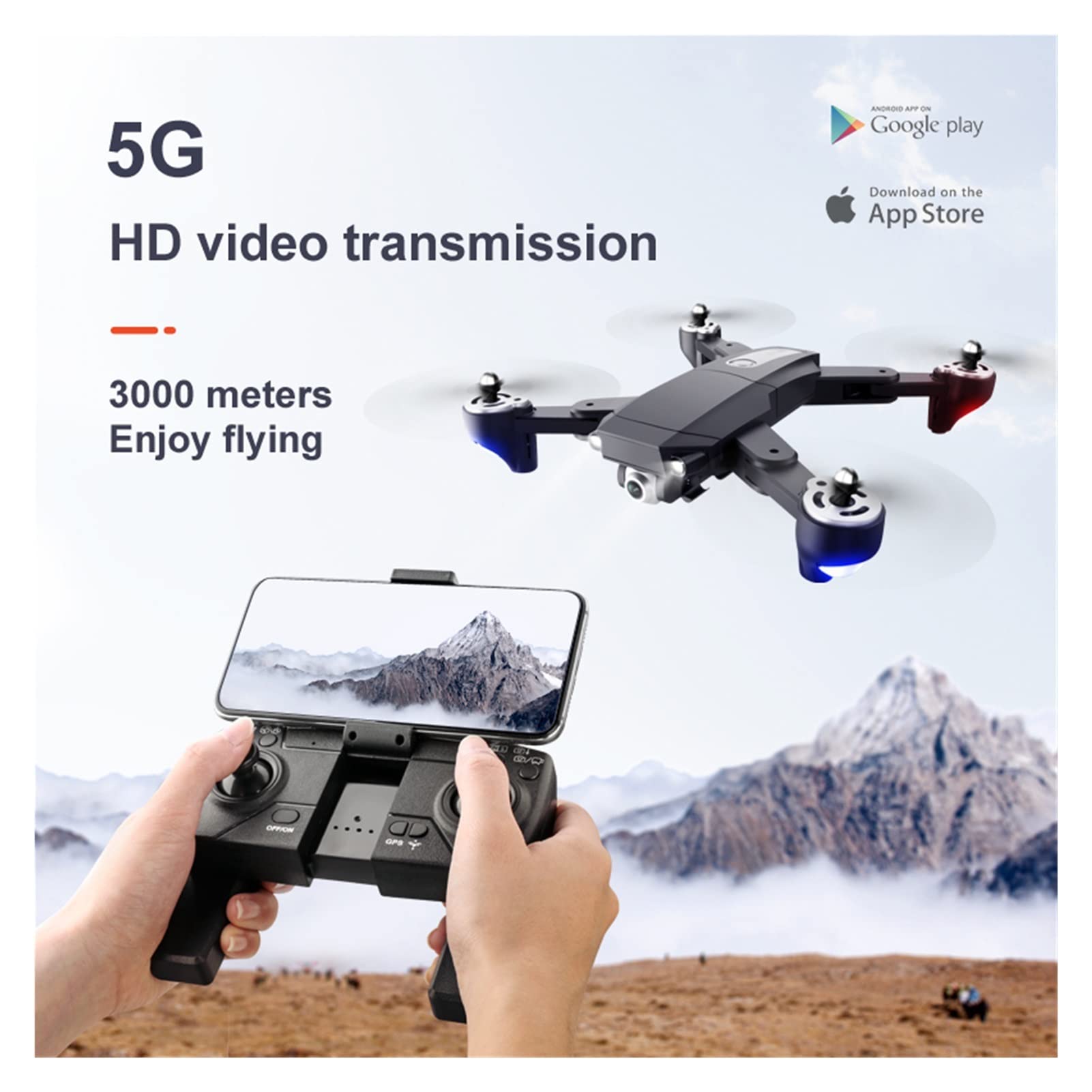 S604 PRO 6K Drone GPS 5G Wifi 4K Podwójna kamera o wysokiej rozdzielczości Bezszczotkowy silnik FPV Profesjonalne drony do fotografii lotniczej (Kolor: 4K 2B BAG)