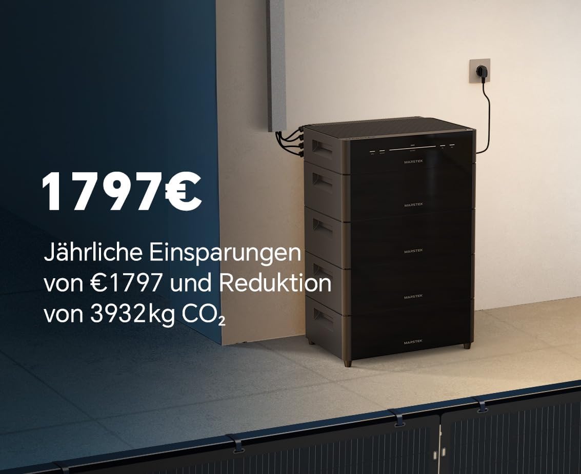 MARSTEK VENUS D Balkonkraftwerk-System Hauptgerät mit 2.2kW AC-Kopplung 4 MPPT (MARSTEK VENUS D Balkonkraftwerk-System Hauptgerät mit 2.2kW AC-Kopplung 4 MPPT, 0% nach §12 Abs. 3 UStG)