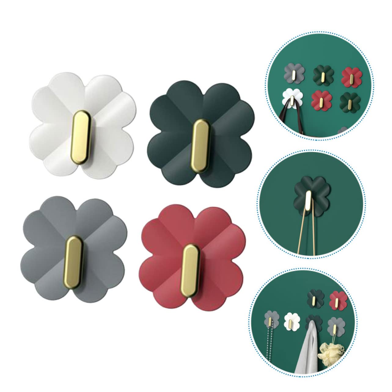 Lot de 10 crochets muraux autocollants sans trace pour enfants