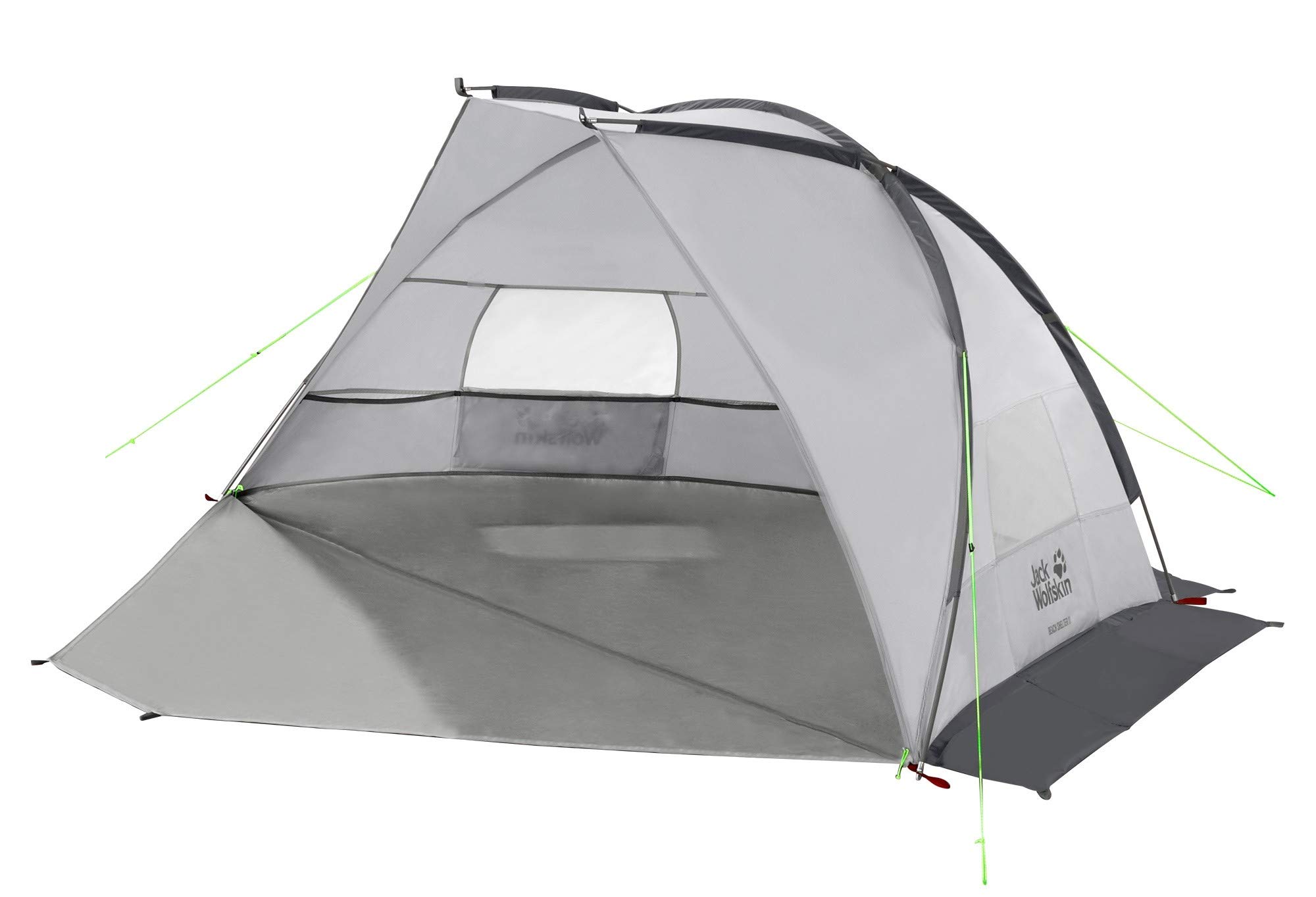 Jack Wolfskin Beach Shelter III, windfeste Strandmuschel mit UV Schutzfaktor 50+, Strandzelt für 2 bis 3 Personen, stabiler Sonnenschutz aus wasserabweisendem Material