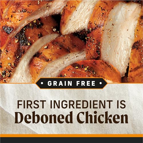 Image of Merrick Grain Free Premium And Natural Canned Dog Food, Soft And Healthy Wet Recipe, Real Chicken Dinner - (Pack of 12) 12.7 oz. Cans