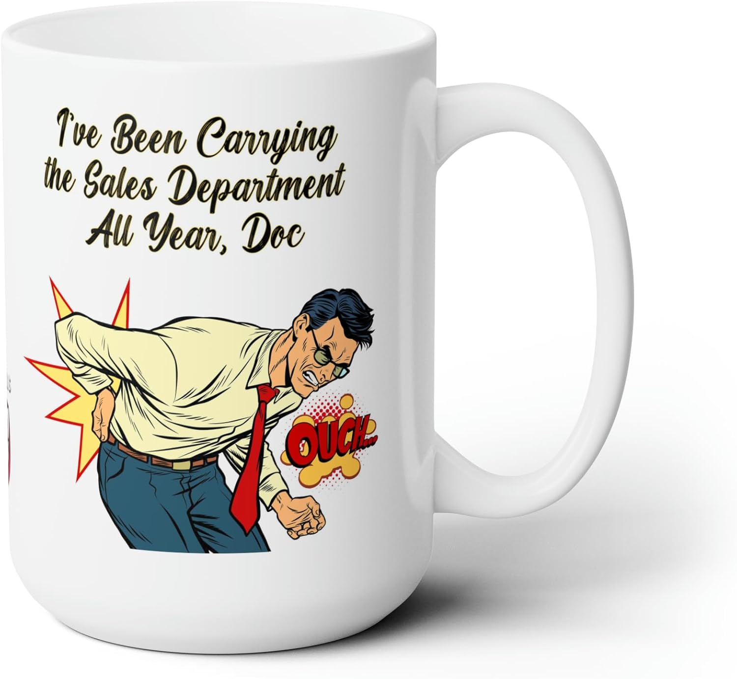 POP PUNS Funny Coffee Mug for Sales Department Superstar