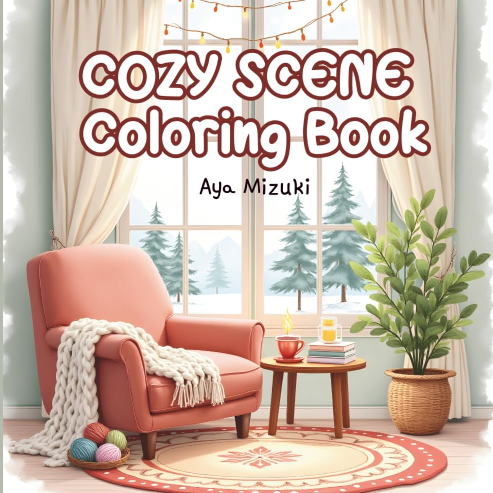Cozy Scene Coloring Book: Cute and Comforting Designs for Relaxation and Mindfulness