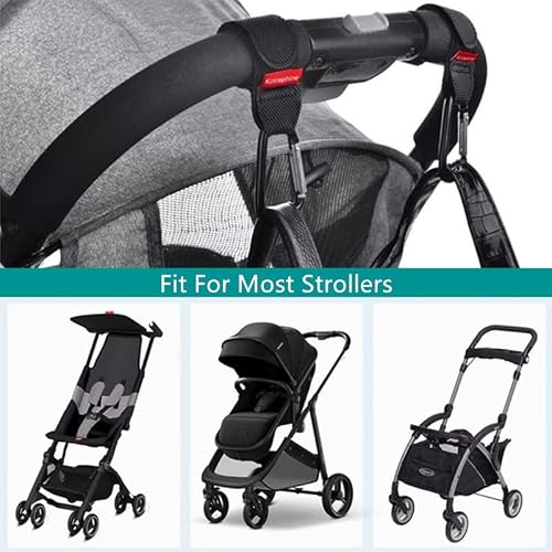 4Pack Universal Baby Stroller Hooks Clips for Hanging Bags and Shopping,Convenient Stroller Hooks Accessories Perfect for Uppababy, Babyzen Yoyo, Britax, Bugaboo, Bob, Pushchair, Buggy, Shopping Cart - Thumbnail 3