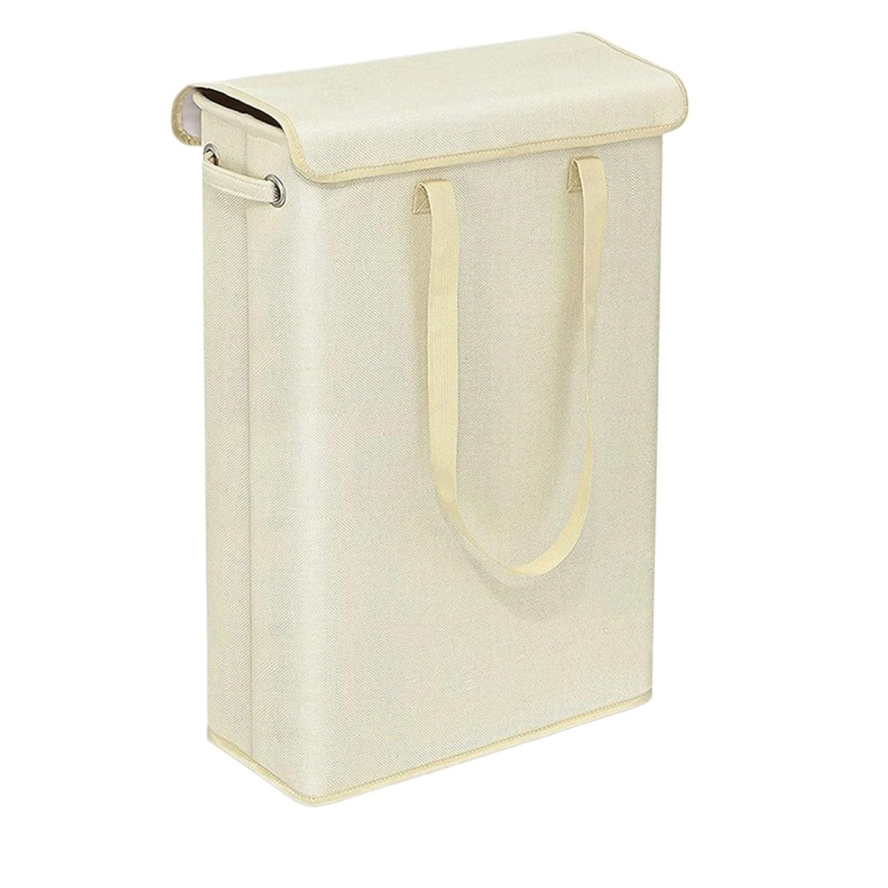 Dirty Clothes Hamper Collapsible Storage Basket for Indoor Daily Use(Beige)