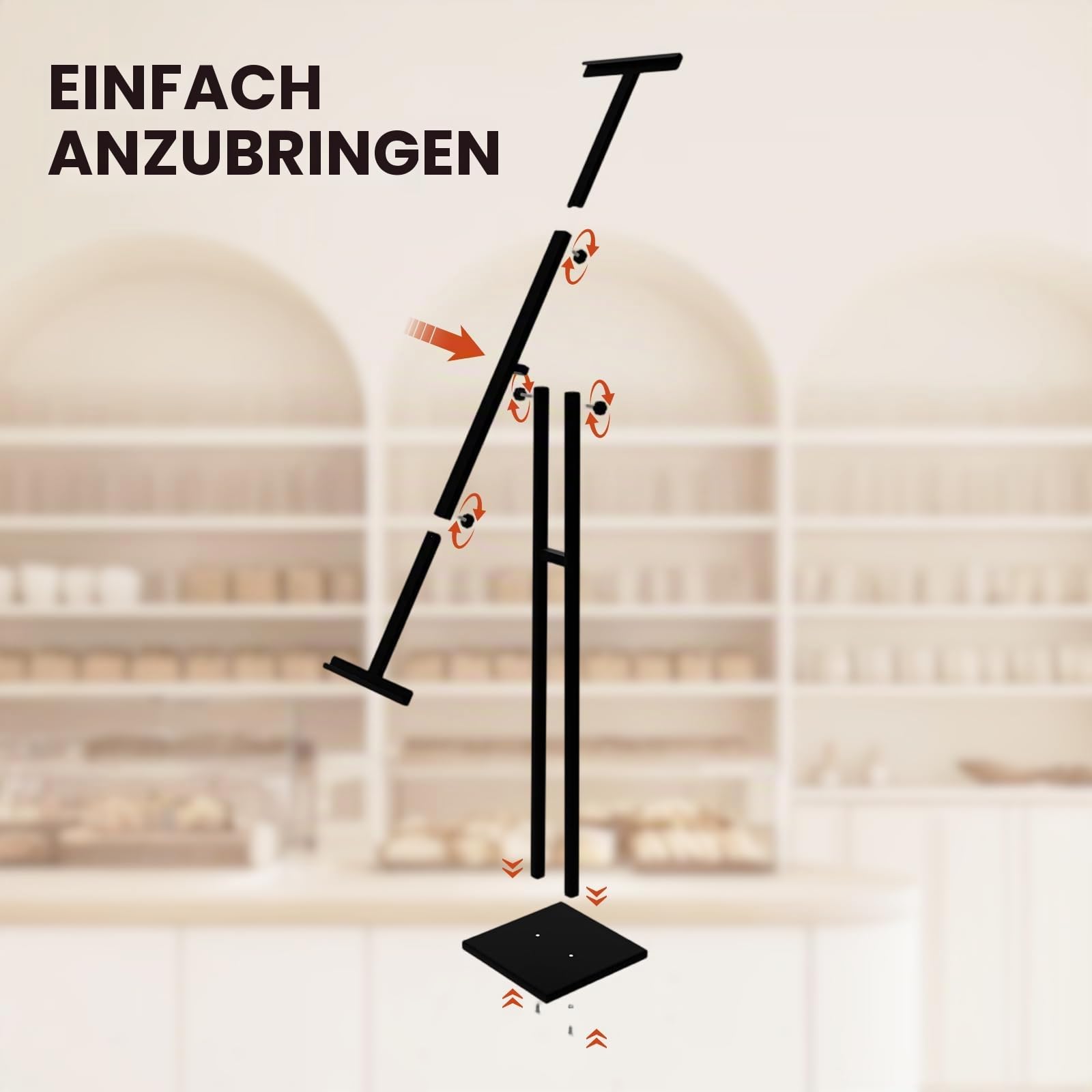 Infoständer Doppelseitiger Höhenverstellbar 180°-Drehung Aufsteller Plakatständer Metall Präsentationsständer Werbeständer Standhöhe Werbung, Ausstellung, Speisekarten, Präsentationsständer
