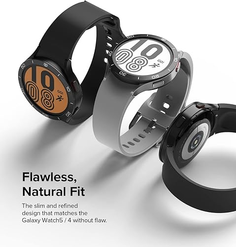 Miniatura 4 de Ringke Bisel Styling compatible con Samsung Galaxy Watch 5 de 1.73 pulgadas y Galaxy Watch 4 (1.73 pulgadas), cubierta de anillo de marco adhesivo