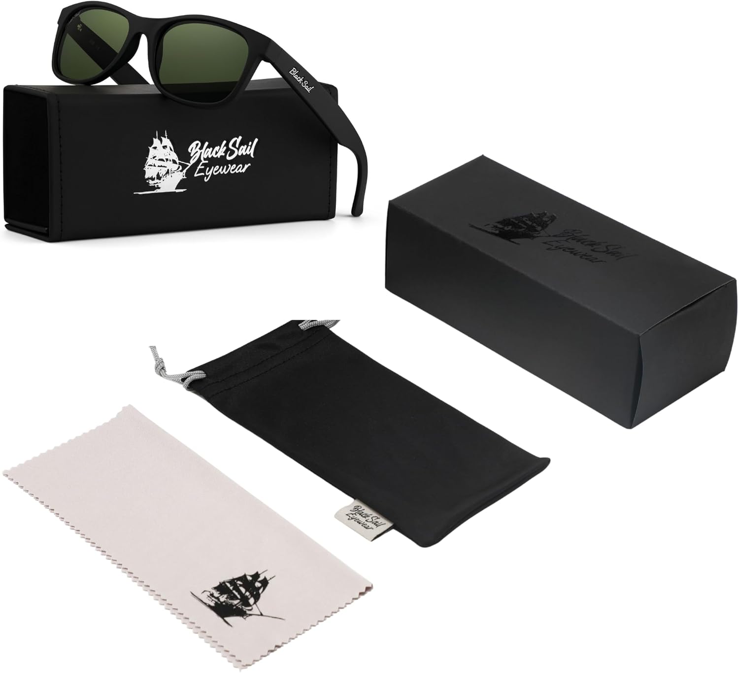 Black Sail Jib Polarized Sunglasses – Lightweight Low-Profile Frame, UV400, 7-Layer Lenses for Everyday Adventure - Image 3