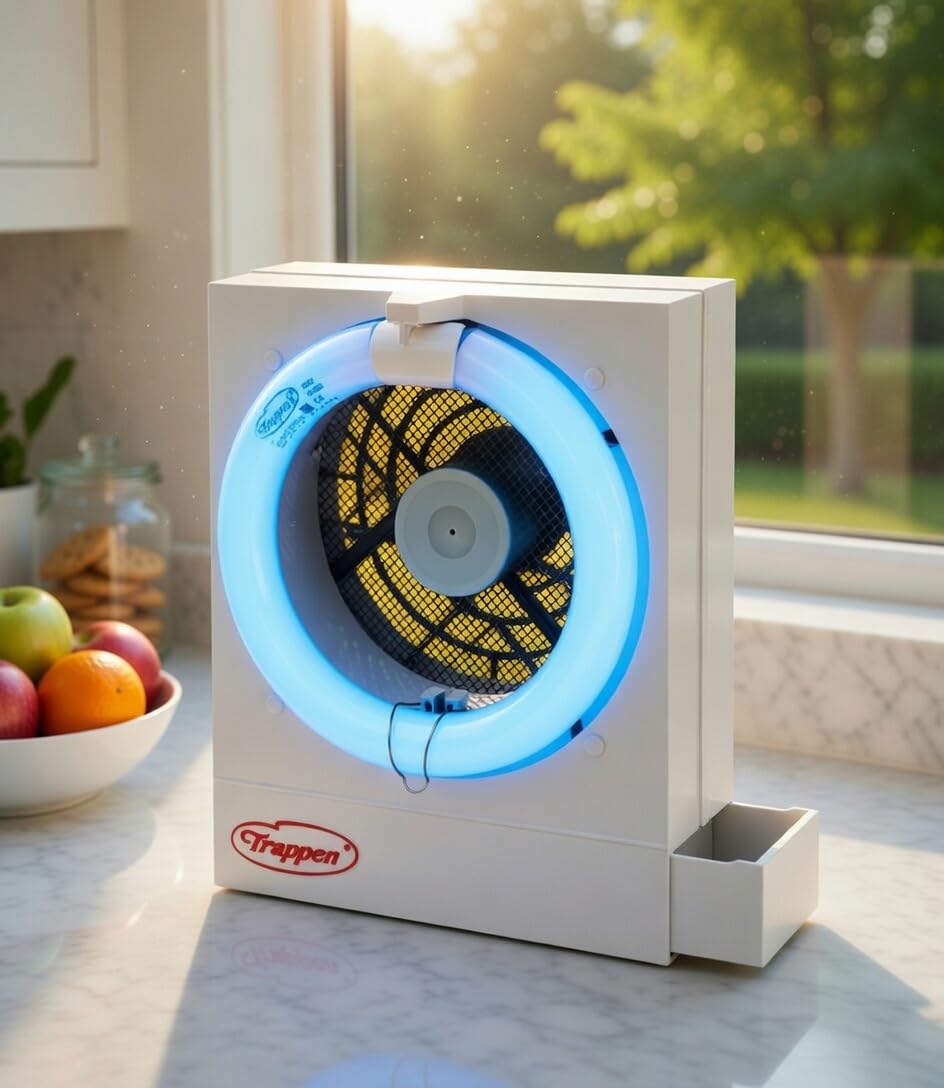 Zanzariera Elettrica ad Aspirazione 40W Trappen Turbo 2000TX Bianco