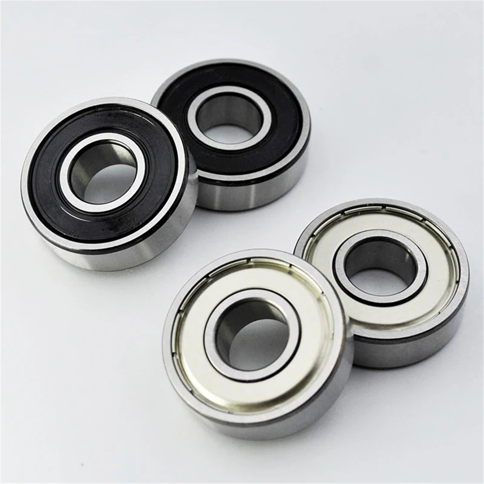 Lot de 10 roulements à billes 6000 2RS ZZ 10 x 26 x 8 mm 6000RS 6000Z DDU 2Z diamètre intérieur 10 mm en acier chromé rainuré (6000 ZZ normal)