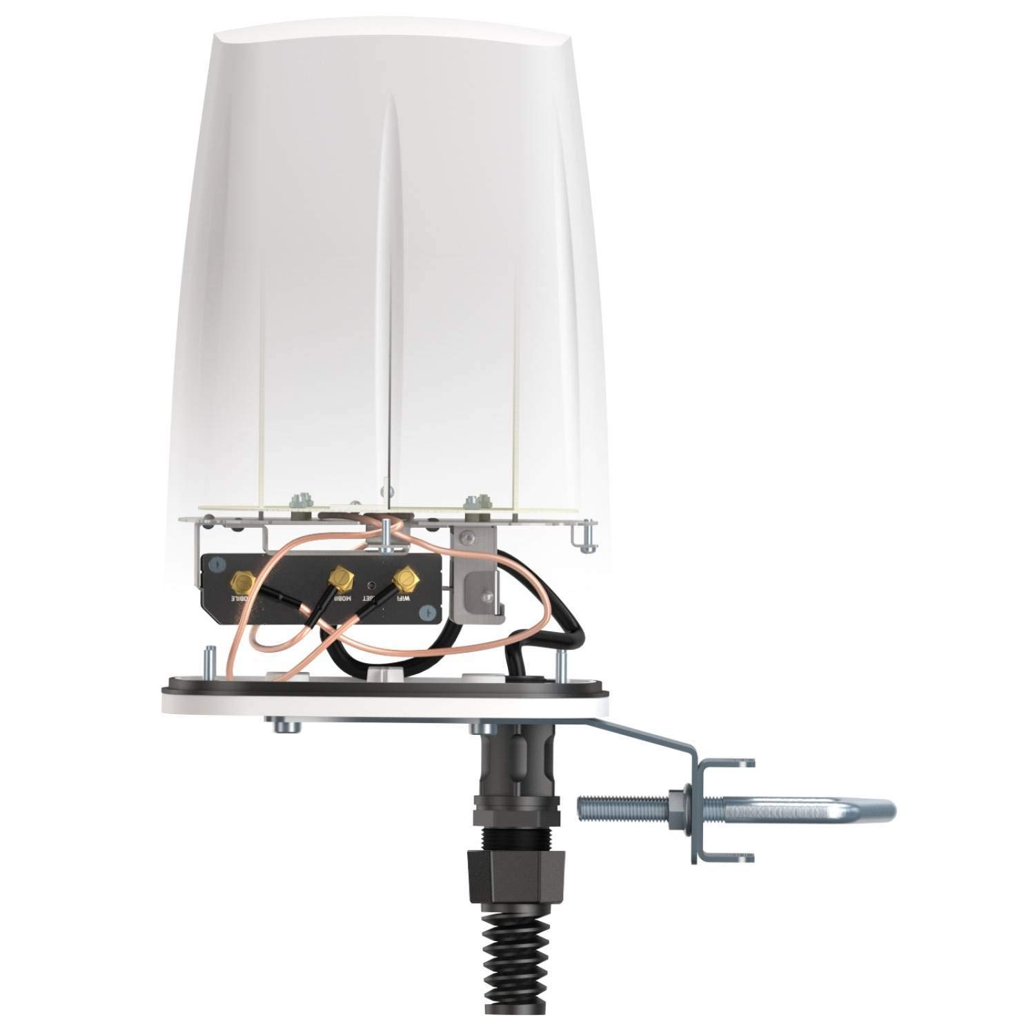 Quspot Antenna Di Rete Antenna Omnidirezionale Poe/lan 4 Dbi (quspot For Rut240/rut230 - Quspot, 7 Dbi, - 0.694-0.96/1.7-2.2/2.2-2.7 2.4-2
