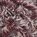 NICEEC 2 Skeins Faux Fur Yarn Super Soft, Chunky & Fluffy, Eyelash Yarn for Crochet & Knitting (Total Length 70yds,3.53oz) - Wine Red with White