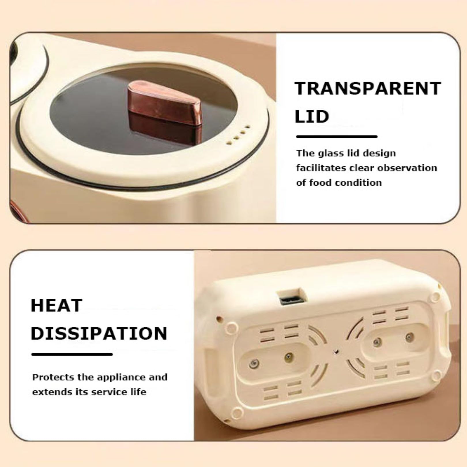 Générique Cuiseur à Riz Multifonction mijoteuse avec écran Tactile Intelligent, capacité de 3,6 L, réservation 24 h et Maintien au Chaud 8 h