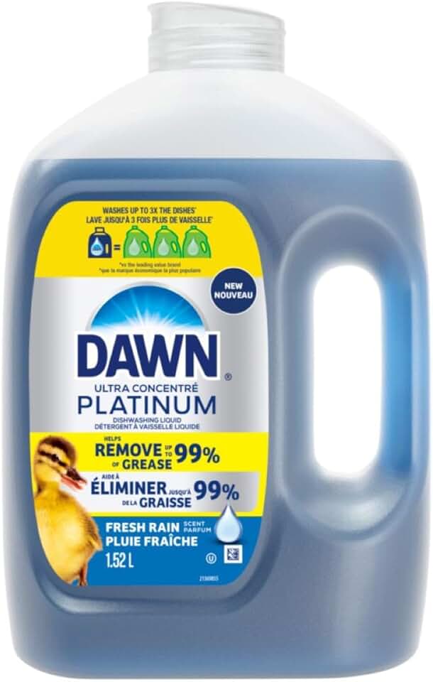 Dawn Platinum Refill Jug Dish Soap Fresh Rain, 1.52L