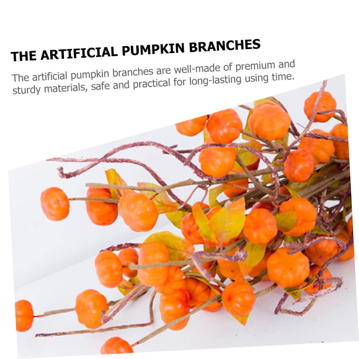 Alipis 6stücke Teiliges Künstliche Kürbiszweige Für Herbstdekoration Realistische Simulations-Pumpkin Branches Für Thanksgiving Und Halloween Deko Für Tischarrangements Und