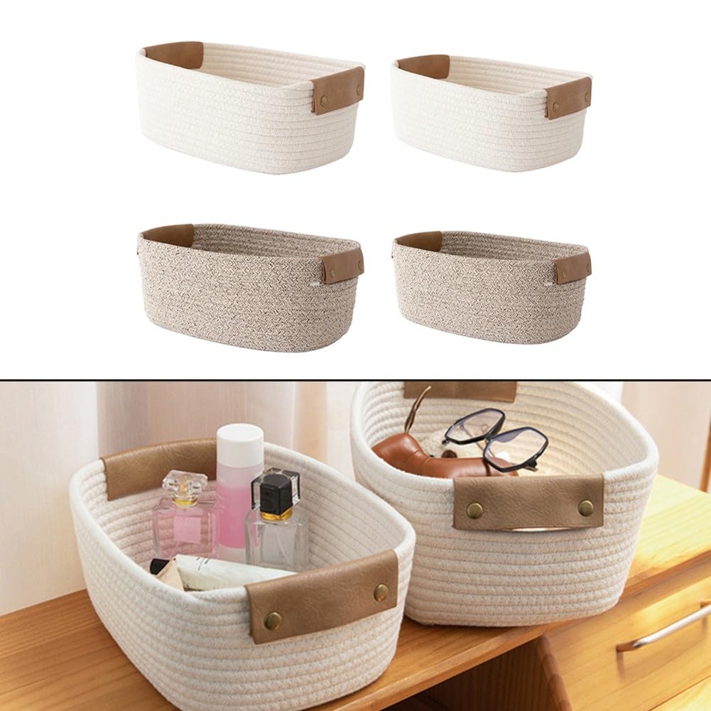 Panier de rangement en coton FACAIIO pour organiser les jouets et textiles de la chambre