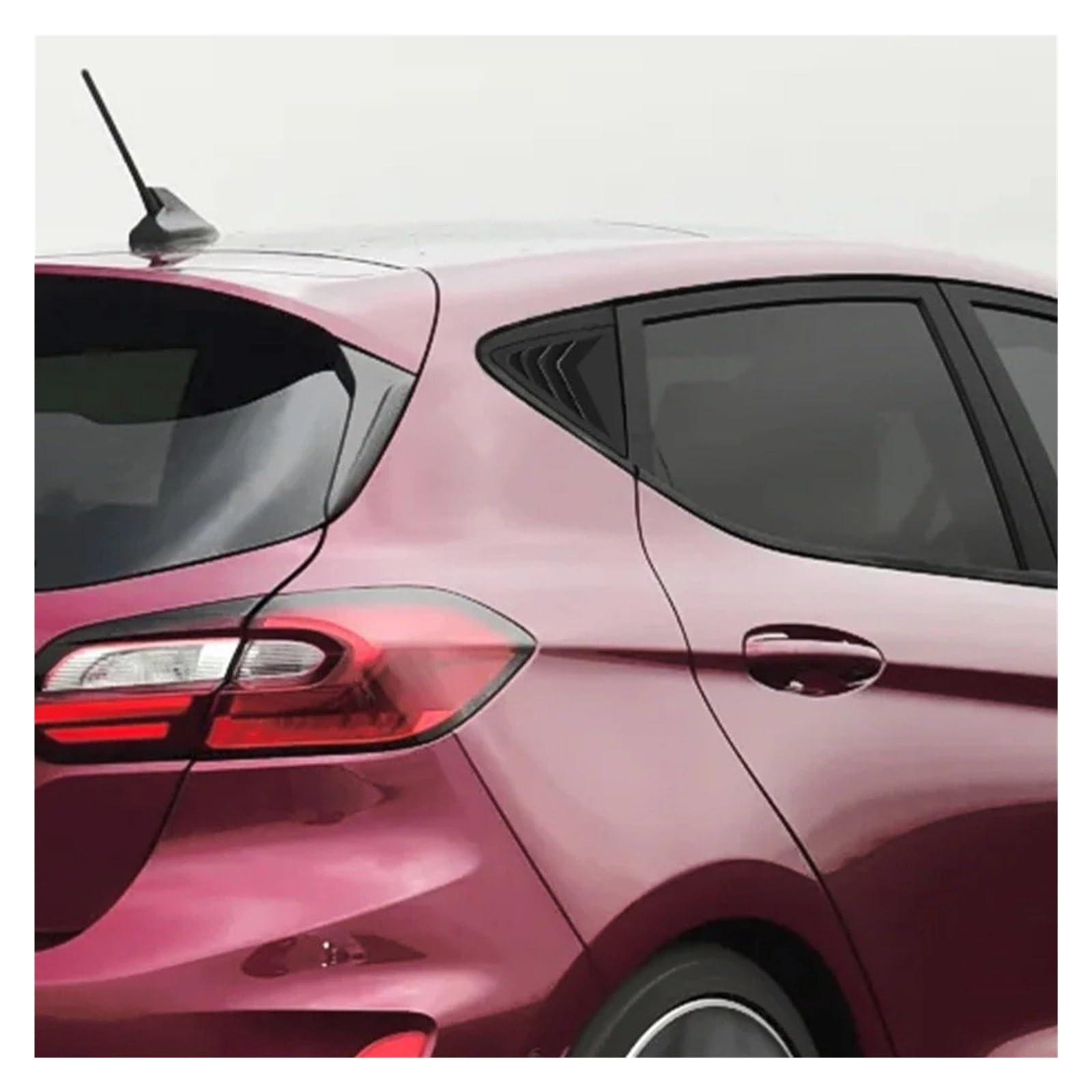 Spoiler Auto Per Ford Per Fiesta MK8 2018 2019 2020 2021+ Copertura Per Persiana Per Finestrino Posteriore, Bocchetta Laterale, Accessori Per Auto Spoiler Posteriore(Gloss Black)