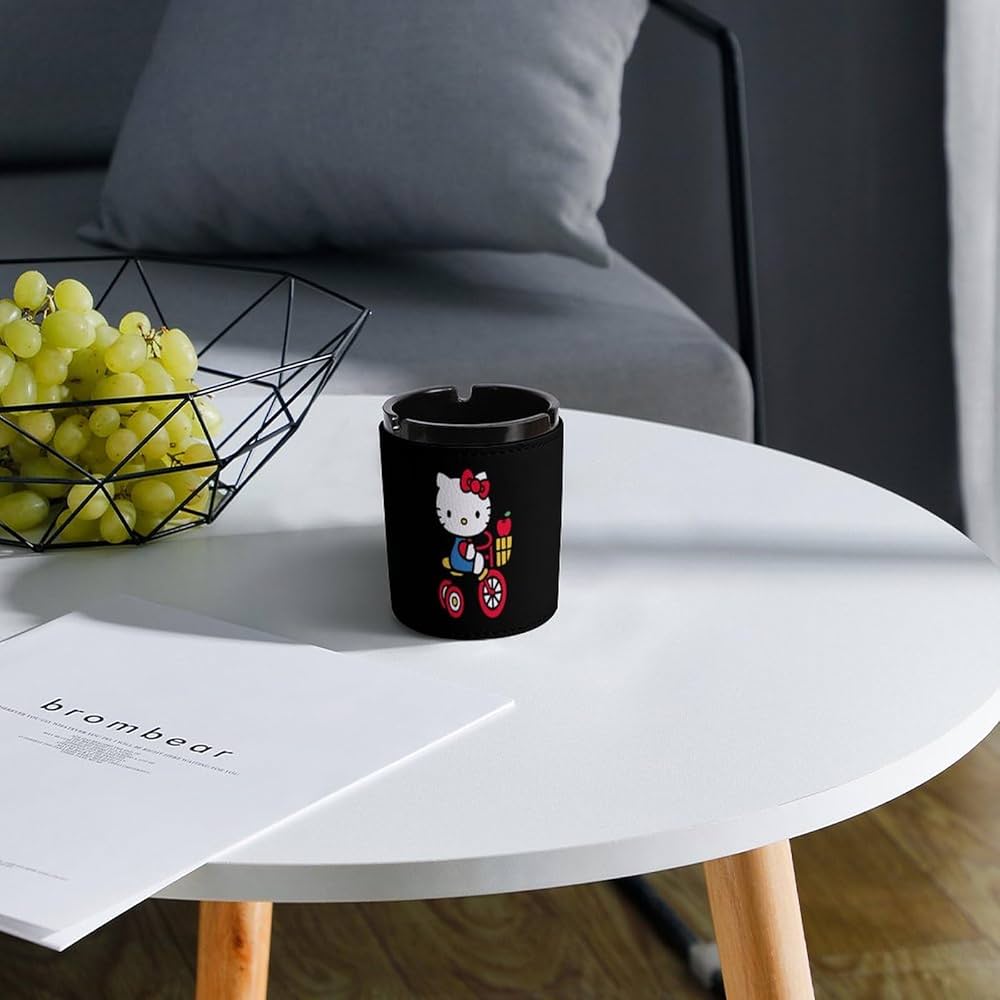 Amazon.co.jp: ハローキティ 灰皿 PU レザー タバコ灰皿 円筒