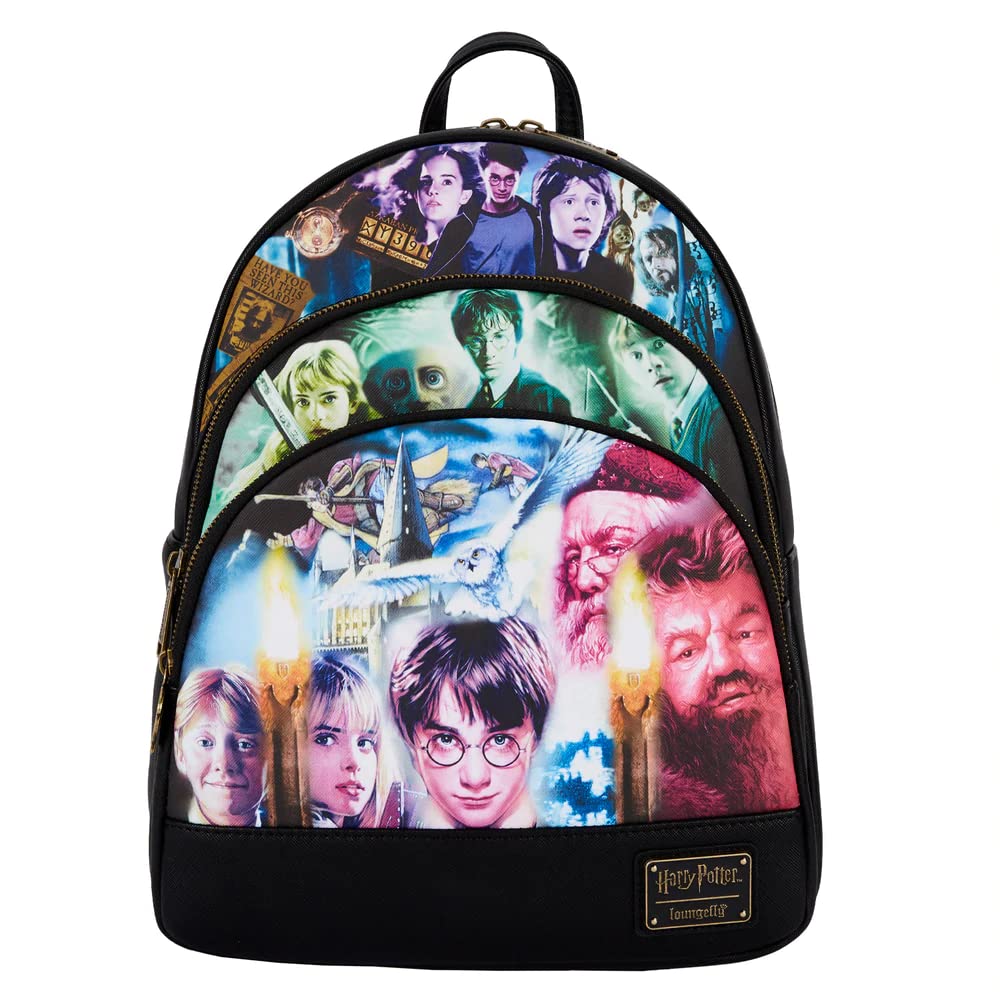 LoungeflyLoungefly Harry Potter Trilogy Triple Pocket Mini Backpack