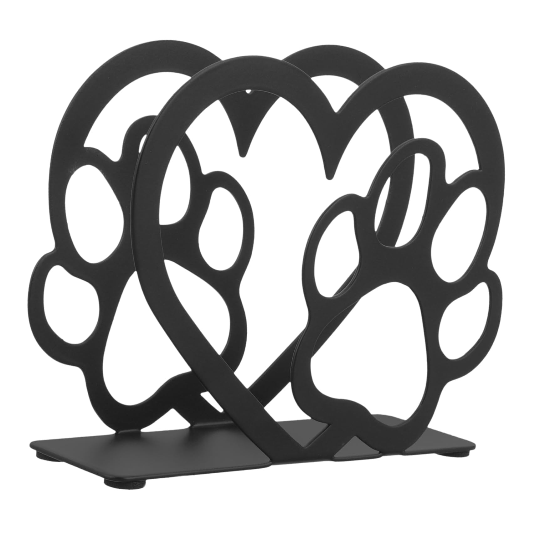 SHINEOFI 5 Piezas Porta pañuelos verticales Servilleta servilletero rústico comida Poseedor encimera servilletero de barra cesta de mesa de mesa planchar Black