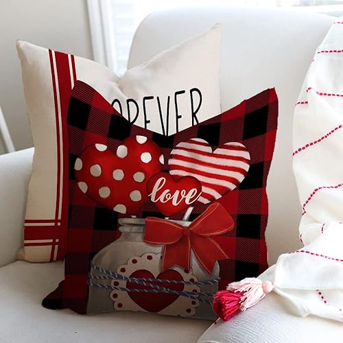 Miniatura 3 de GEEORY Juego de 4 fundas de almohada de 18 x 18 pulgadas, decoración de casa de campo, flores de margaritas, primavera y verano, almohadas