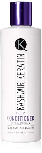Acondicionador profundo para cabello graso y dañado sin sulfatos y parabenos (8 onzas líquidas)