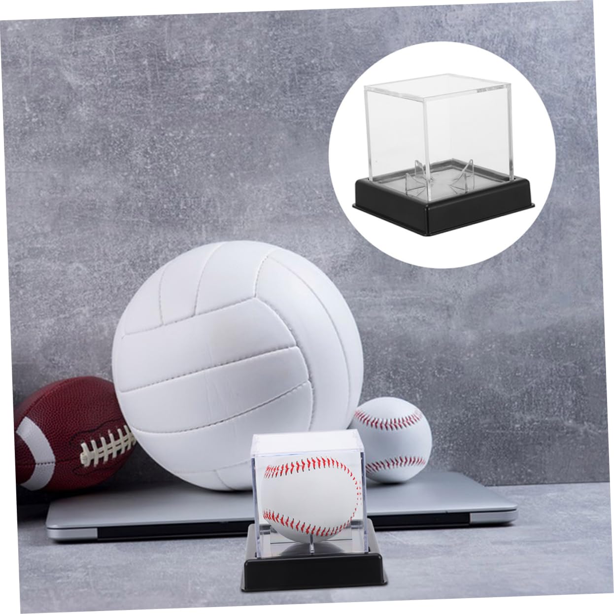 POPETPOP 3 Zestawy Przezroczyste Pudełko Do Przechowywania Tennies Display Case Baseball Uchwyt Na Wyświetlacz Przypadku Z Daszkiem Etui Na Z Daszkiem Kostki Wyświetlacz 3 sztuki*3