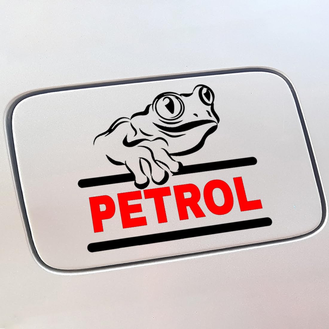 Claw cuts - Petrol Sticker for Car Petrol Fuel Tank Lid Cover Styling | Fuel Door Sticker | Reflective, Self-Adhesive,Long-Lasting,Waterproof Vinyl Sticker/Decal ((L 11 cm X H 9.5cm), RED and Black)