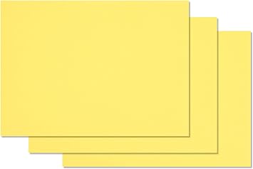 Premium Blank Colored 8 1/2" x 11" Card Stock - 100 lb. Cover Sturdy Heavy CardStock 25 Pack, Banana Split