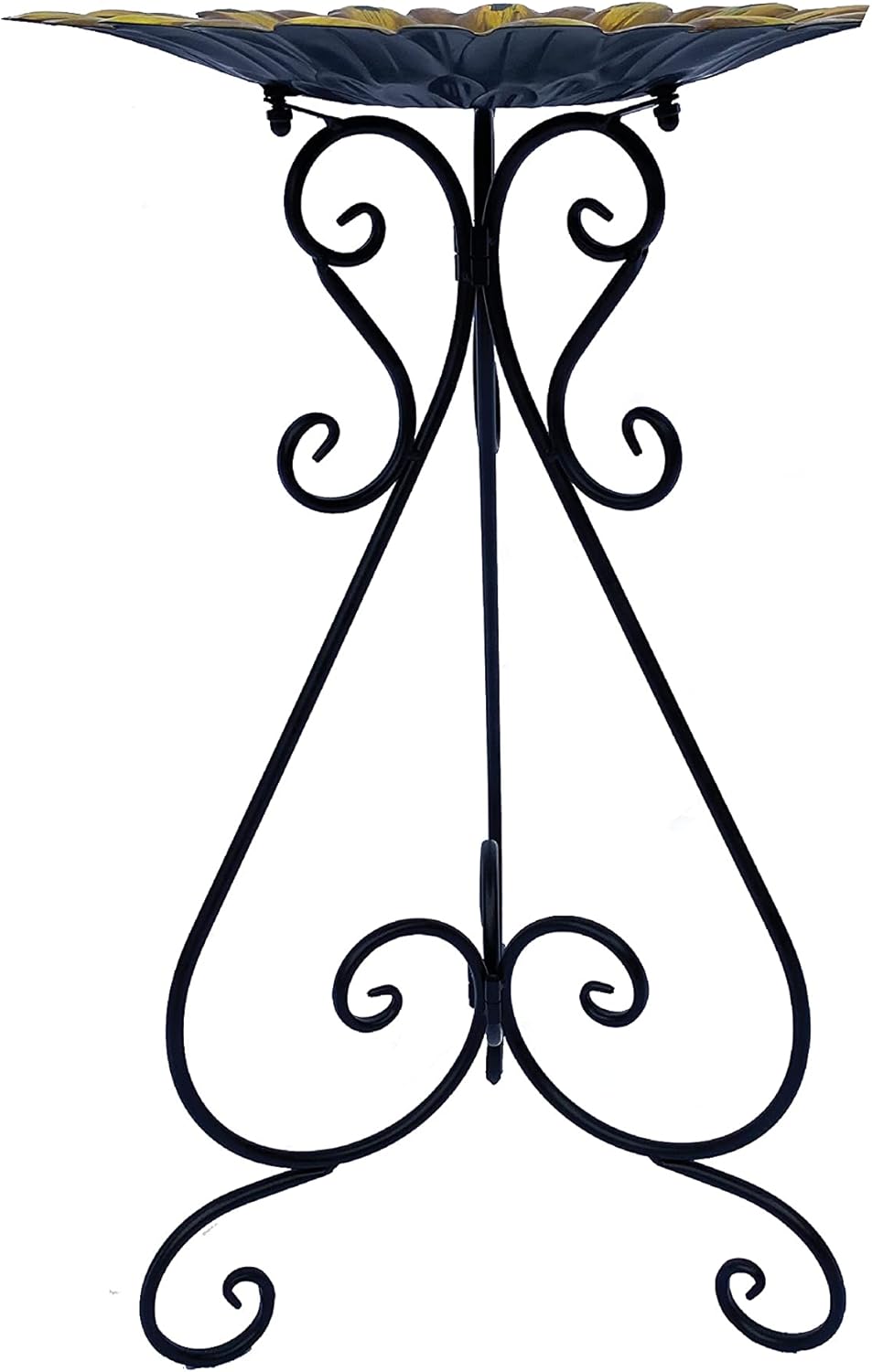 BACKYARD EXPRESSIONS PATIO · HOME · GARDEN 906572 Metal Bird Bath, Yellow : Patio, Lawn & Garden