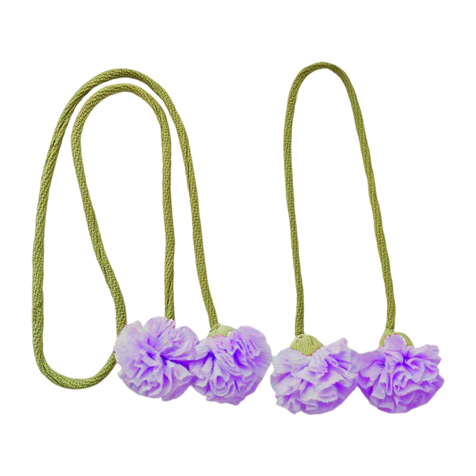 Buxuaaaa Drape Tieback Holders Curtain Tiebacks Flower Curtain Buckles Rope Decorative Curtains Holdbacks for Offices Home Decors Tiebacks
