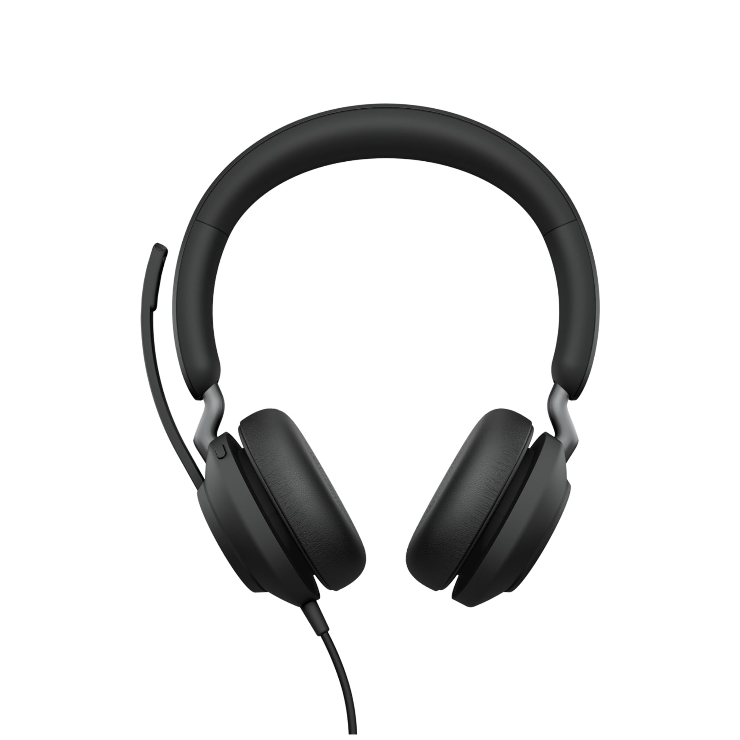 Jabra Evolve2 40 SE Casque stéréo Filaire avec réduction du Bruit, Microphone et câble USB-C/A – Certifié MS Teams, Compatible avec Toutes Les Autres Plateformes – Noir