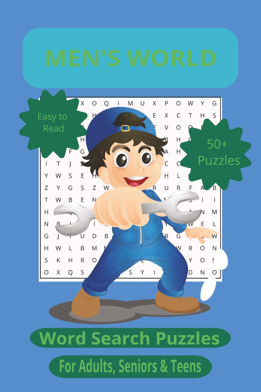 Men’s World Word Search Puzzle Book: Relaxing Puzzles for Men – Work, Life & Downtime